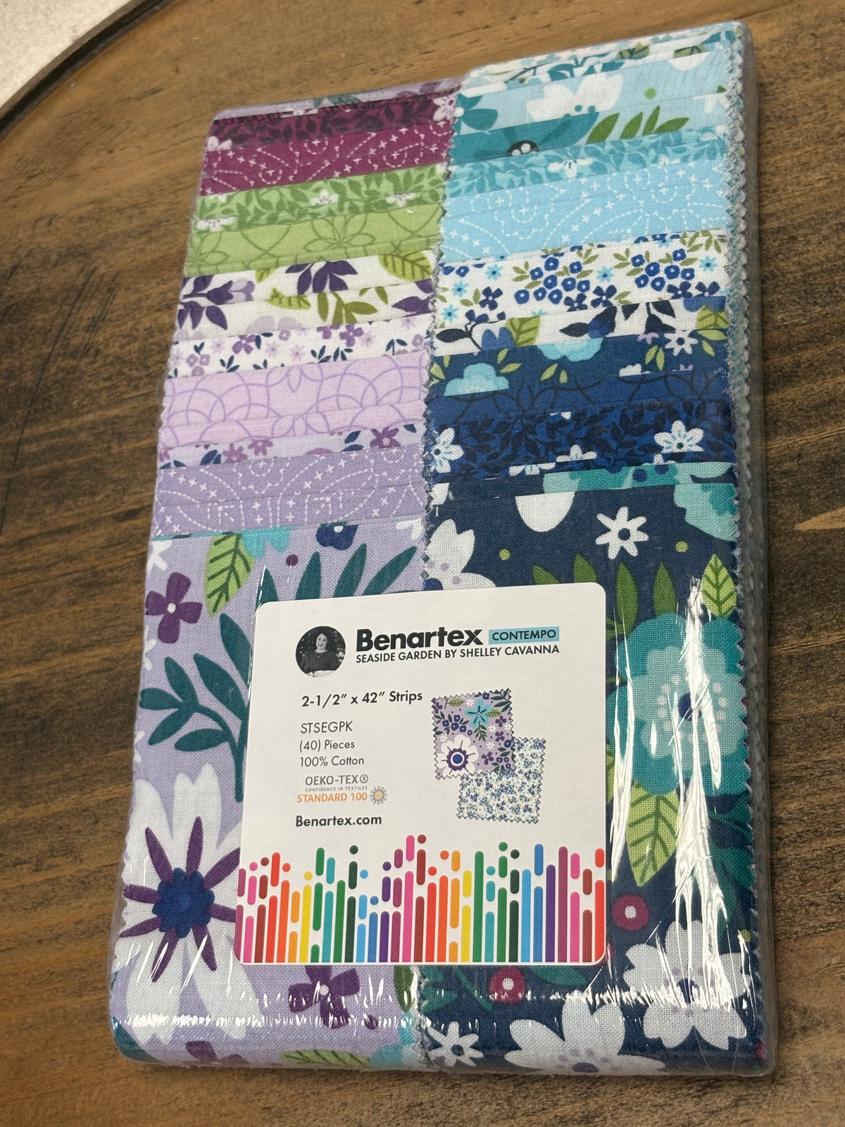 Seaside Garden 2½-Inch Strip Pack by Shelley Cavanna for Benartex