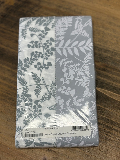 Better Basics Gray and White 2½-Inch Strip Pack by Kanvas Studio for Benartex